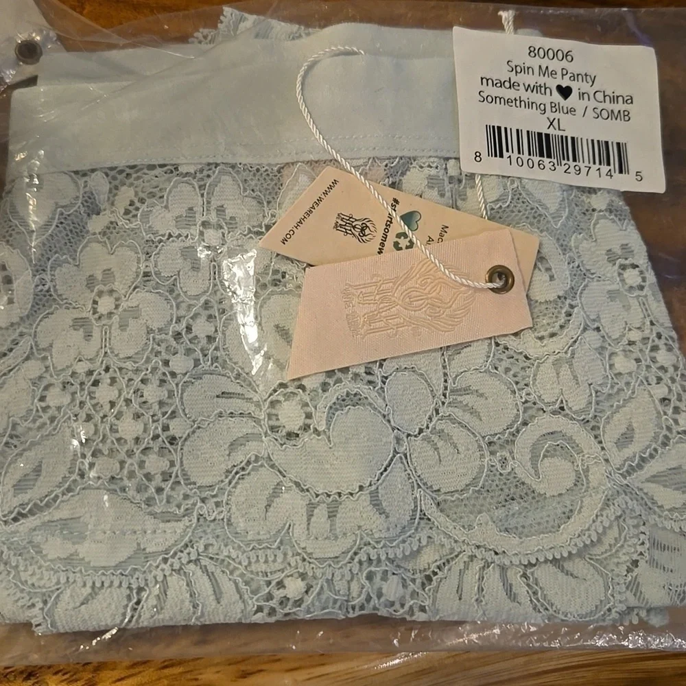 HAH Spin Me Panty Bottoms Lingerie Something Blue XL NEW!